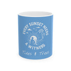 Sunset Witness (Blue) | 11oz Ceramic Mug