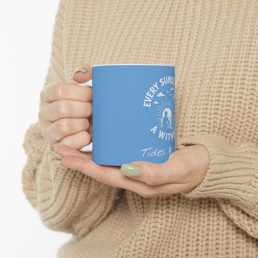 Sunset Witness (Blue) | 11oz Ceramic Mug